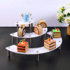 3 Layers Of Acrylic Cake Display Stand Cosmetics Round Dessert Display Stand Cake Stand
