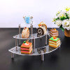 3 Layers Of Acrylic Cake Display Stand Cosmetics Round Dessert Display Stand Cake Stand